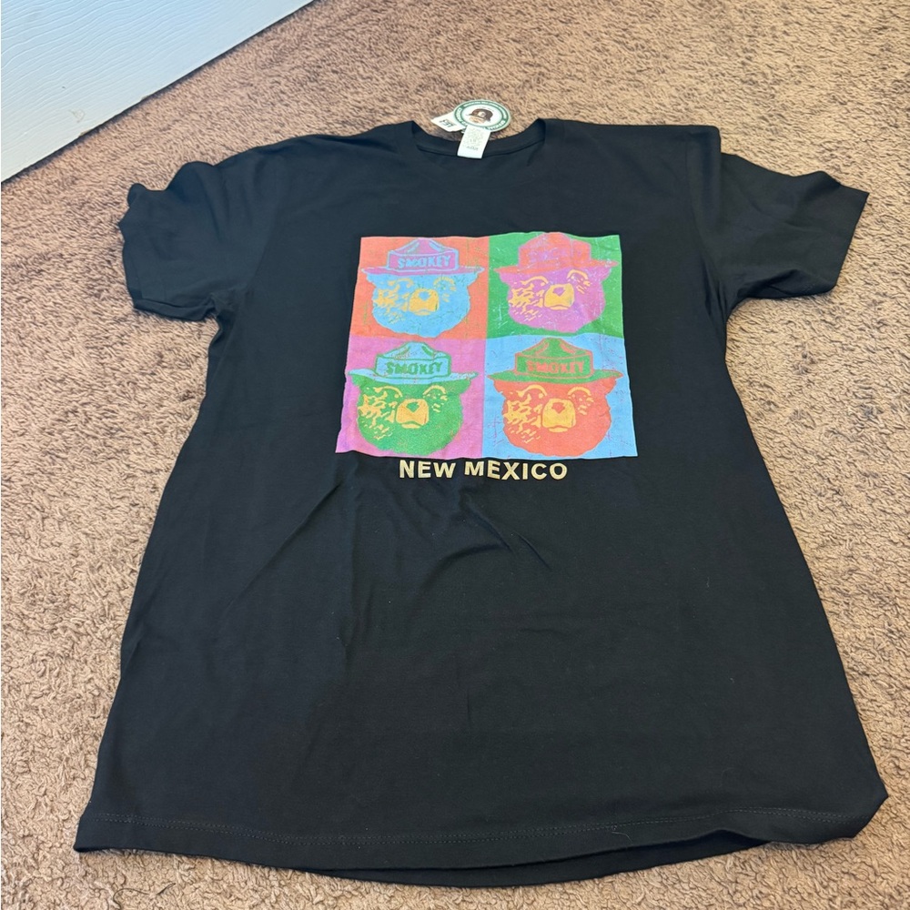 2 FOR $20 Smokey The Bear NM Women’s Oversized Cotton T Shirt Tee Colorful M NEW